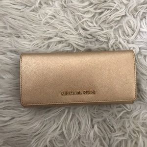 Michael Kors gold wallet
